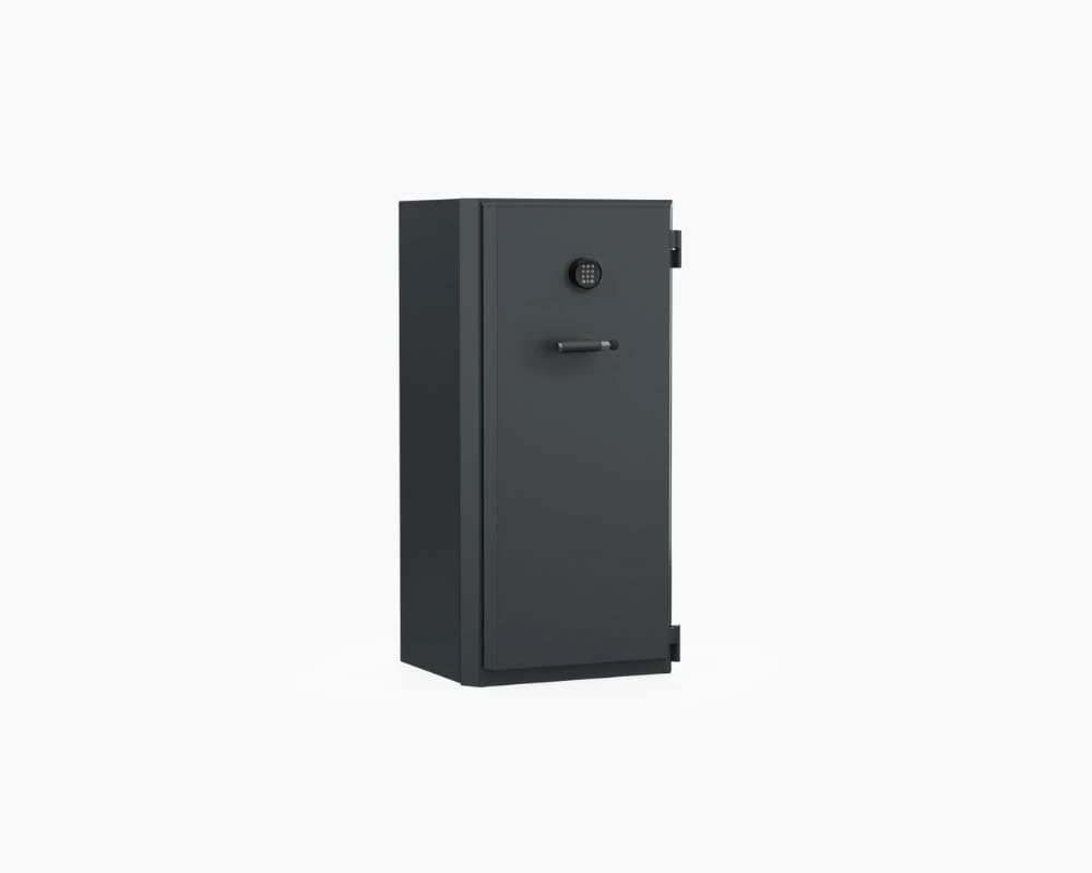 Coffre-fort Fichet-Bauche Helios 160 litres fermé, serrure Nectra, sur fond clair
